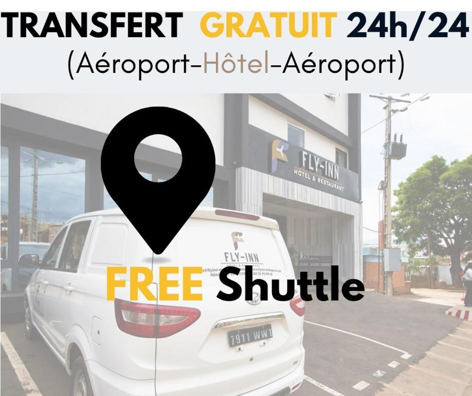 Fly Inn Madagascar Hotel - Navette Gratuite H24 - A 300M De L'Aeroport International Ivato-Antananarivo Ivato  المظهر الخارجي الصورة